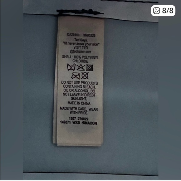 Ted Baker Dark Blue Himacon Arboretum Small Icon‎ Tote - Picture 8 of 8